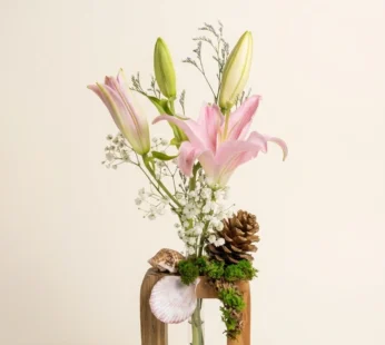 One Lily with Stand