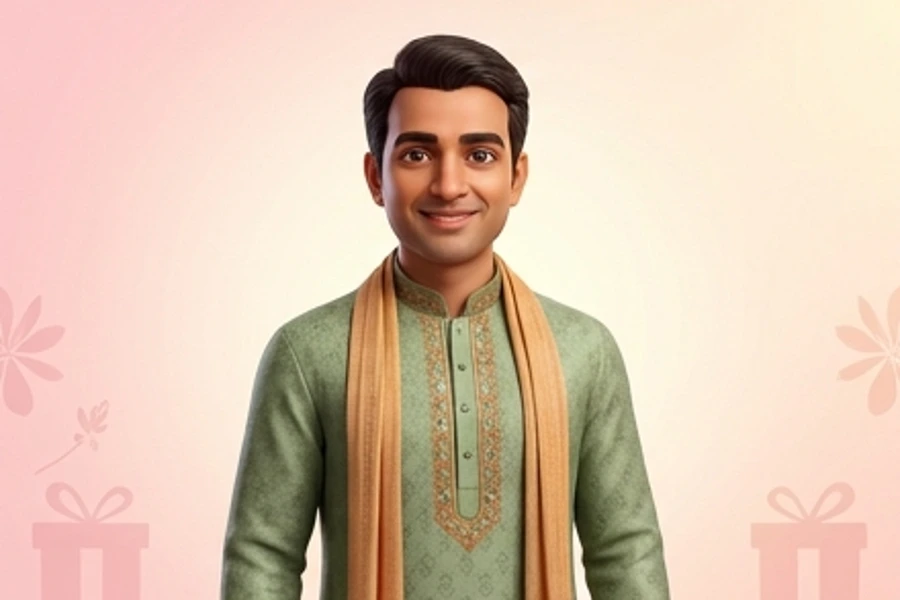 Navratri gifts for husband — Gujarati festive clothing